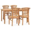 Mcspadden Rectangular 4 - Person 150Cm Long Teak Dining Set