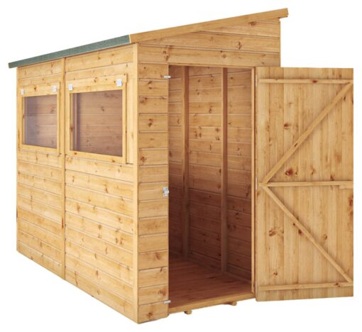 Mercia Premium Shiplap Pent Shed - 8 x 4ft