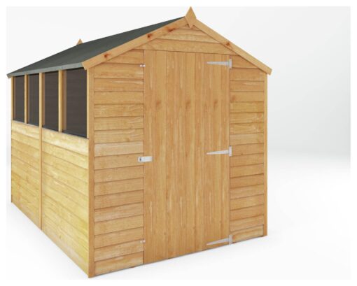 Mercia Wooden Overlap Apex Garden Shed - 8 x 6ft