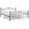 Metal Bed Frame 140X200 Cm - Sturdy Design (No Mattress Included)