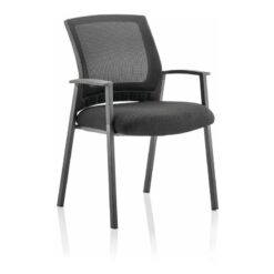 Metro Mesh Back Visitor Chair with Arms Black - Dynamic