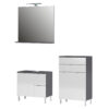 Midgett 600mm Bathroom Furniture Suite with LED Mirror