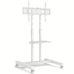 Mobile Tv Stand With Wheels For 32-80 Inch Lcd Led Curved/flat Screens Tvs Up To 110 Lbs