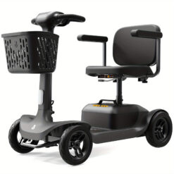 Mobility Scooter S1, Powered Mobility Scooter - 20 Miles Range, 6 Mph, Features, Larger Legroom, Rotating Swivel Seat, Grey