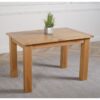 Modern Furniture Direct - Hampton 120 - 160cm Solid Oak Extending Dining Table