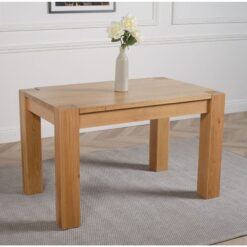 Modern Furniture Direct - Kuba 125cm Chunky Small Oak Dining Table