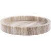 Modern Marble Decorative Tray Round Beige Home Accesory Itea