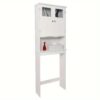 Modern Wall-mounted Standing Bathroom Cabinet With 2 Doors White