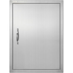 Mophorn - bbq Access Door, 508x686 mm Single Outdoor Kitchen Door, Stainless Steel Flush Mount Door, Wall Vertical Door with Handle, for bbq Island,