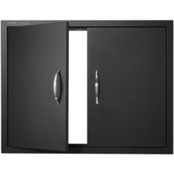 Mophorn - bbq Access Door, 788x610 mm Double Outdoor Kitchen Door, Cold Plate Flush Mount Door, Wall Vertical Door with Handles, for bbq Island,