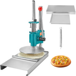 Mophorn - vevor Manual Pizza Dough Press Machine, 9.5inch/24cm Household Pizza Pastry, Stainless Steel Pizza Presser, Commercial Chapati Sheet Pizza