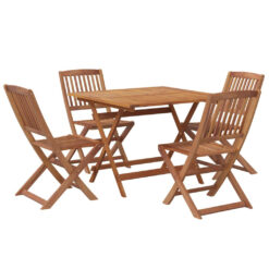 Moraga Square 5 - Piece 4 - Person 90Cm Outdoor Table Set