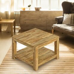 Morganti Solid Wood Coffee Table