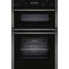 NEFF N50 U2ACM7HG0B Electric Double Smart Oven - Graphite, Black,Silver/Grey