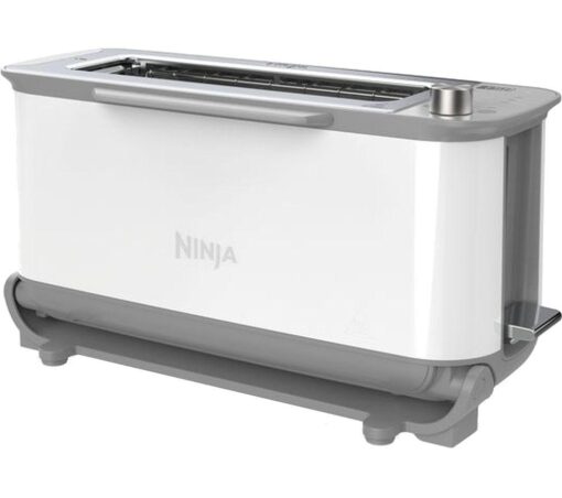 NINJA Foodi ST200UKWH 3-in-1 Toaster, Grill & Panini Press - White, White