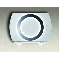 Nima wall hood 90 cm. - White glass - 800 m3/h - Baraldi