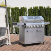 Ommy Ebern Designs 6 - Burner Freestanding 96222.39 BTU BTU Gas Grill with Side Burner and Cabinet