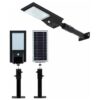 Outdoor 9W Solar Led Wall or Post Light - 4.5L x 17.7W x 43H - Polycarbonate/Thermo Plastic - Black