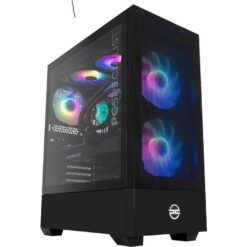 PCSPECIALIST Flux 510 Gaming PC - AMD Ryzen™ 7, RTX 4070 SUPER, 1 TB SSD, Black