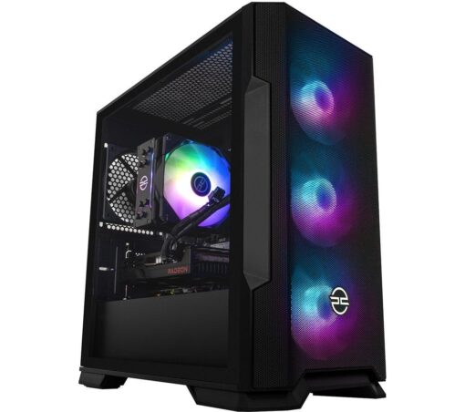 PCSPECIALIST Icon 300 Gaming PC - AMD Ryzen™ 7, RX 6600, 1 TB SSD, Black