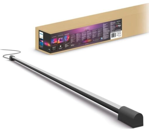 PHILIPS HUE White & Colour Ambiance Gradient Smart LED 60" TV Large Light Tube - Black