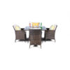 Parham Square 7 - Piece 4 - Person 110Cm L Outdoor Dining Set