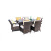 Parsons Rectangle 9 - Piece 6 - Person 150Cm L Outdoor Dining Set