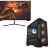 Pcspecialist Icon 240 Gaming PC & A25H2G25 Full HD 25" IPS Gaming Monitor Bundle - AMD Ryzen™ 5, RTX 4060, 1 TB SSD, Black