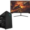 Pcspecialist Icon 50 Gaming PC & A25H2G25 Full HD 25" IPS Gaming Monitor Bundle - AMD Ryzen™ 3, GTX 1650, 512 GB SSD, Black