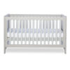 Pembrey Cot Bed and Fibre Mattress - Ash Grey & White