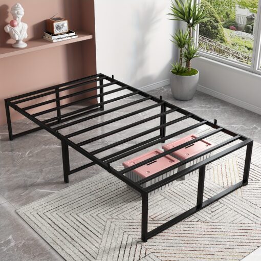 Platform Bed Frame, Queen Full Twin Metal Bed Frame, 13" Steel Supports, Heavy Duty Metal Platform Bed Frame No Box Spring Required Easy To Assemble