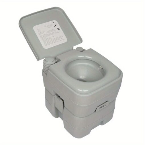 Portable Camping Toilet, 5.3 Gallon Capacity Leak Proof Compact Porta Potty