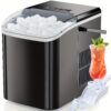 Portable Ice Countertop Ice , And , 9 In , 26.5lbs/24hrs, -cleaning 2 Of Bullet Ice For , , Bar, Steel