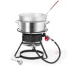 Pot And , 58000 Btu 11 Qt. Aluminum Fry Pot And 5 Thermometer For Frying , Fries