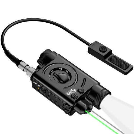 Rechargeable Battery Green Laser/invisible Combo With 1000 Lumens Flashlight Anodized Aluminum