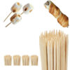 Relaxdays - Barbecue Skewers, Set of 500, for Marshmallows, Meat & Veg, for BBQs & Campfires, 90cm Long, Universal, Bamboo