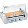 Royal Catering - Commercial Hot Dog Roller Grill Electric Hotdog Sausage Machine 7 Rollers 230V