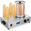 Royal Catering - Commercial Hotdog Maker Bun Roaster Four Toaster Rods Skewer Spikes 1100 w 230 v