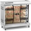 Royal Catering - Electric Chicken Grill 4 spits with lights and wheels 32 kg 8000 w