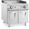 Royal Catering - Gas Griddle 12 kW Smooth/Ribbed 50 - 300 °c Propane/LPG/Natural Gas Base Cabinet