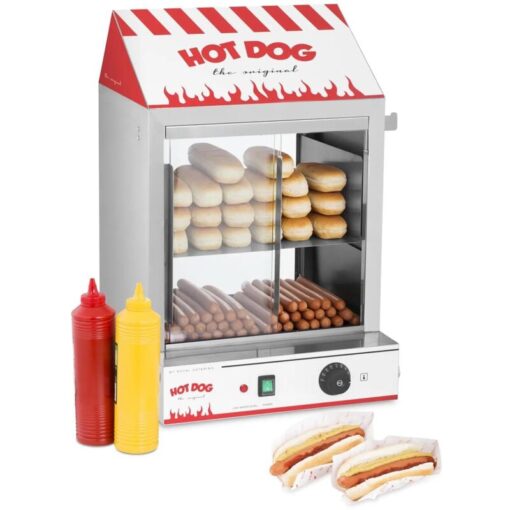 Royal Catering - Hot Dog Steamer Hot Dog Warmer Professional Sausage Warmer Hot Dog Bun Warmer