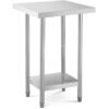 Royal Catering - Stainless Steel Work Table Kitchen Prep Table 2 levels 61x61cm 480kg