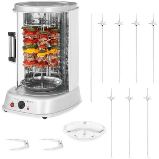 Royal Catering - Tower Rotisserie Kebab Grill Professional Rotisserie Device Gastro Maker 3 In 1