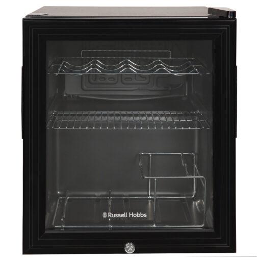 Russell Hobbs Rhgwc1b-c-lck 12 Bottle Lockable Wine Cooler In Black