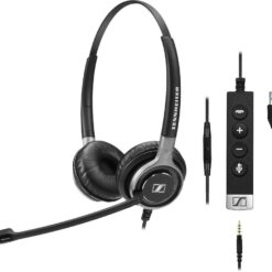 SENNHEISER Century SC 665 USB Headset - Black & Silver, Black,Silver/Grey