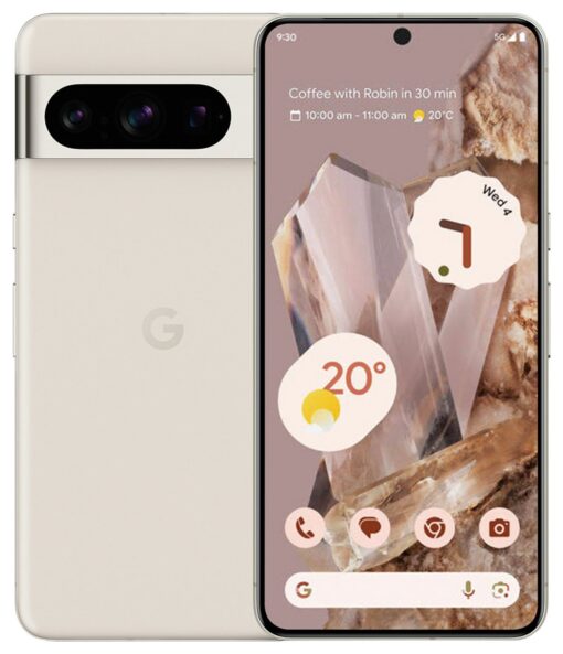 SIM Free Google Pixel 8 Pro 5G 256GB AI Phone - Porcelain