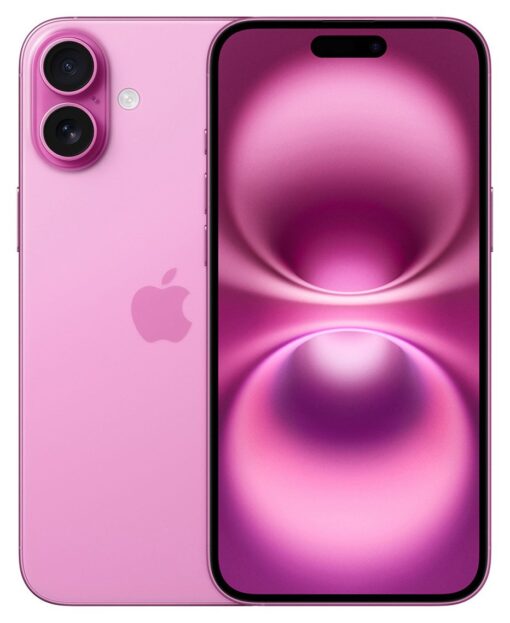 SIM Free iPhone 16 Plus 5G 256GB AI Mobile Phone - Pink