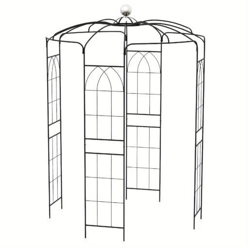 Safstar 9.4' High X 6.8' Wide Birdcage Shape Arch W/hanging Hook French Style Wedding