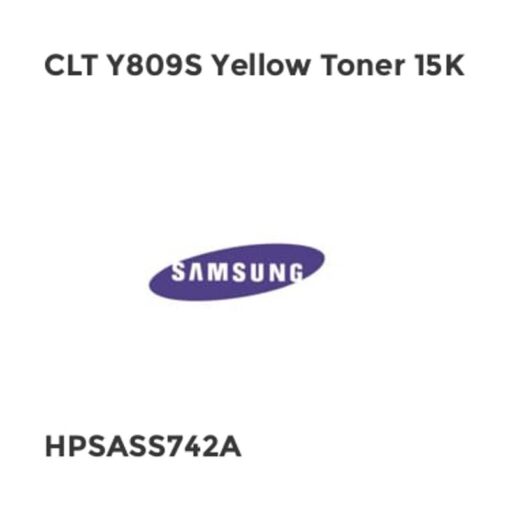 Samsung - clt Y809S Yellow Toner 15K