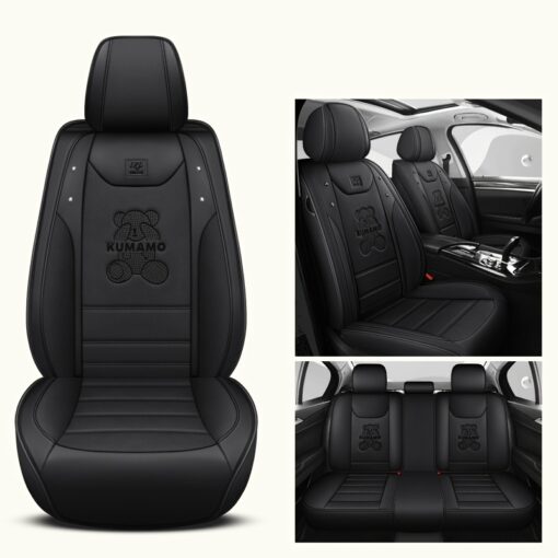 Science And Technology Fabric Cartoon Bear Car Seat Cushion For 5 Seats Special All-inclusive Seat Cover 4 Seasons Universal Car Seat Cover